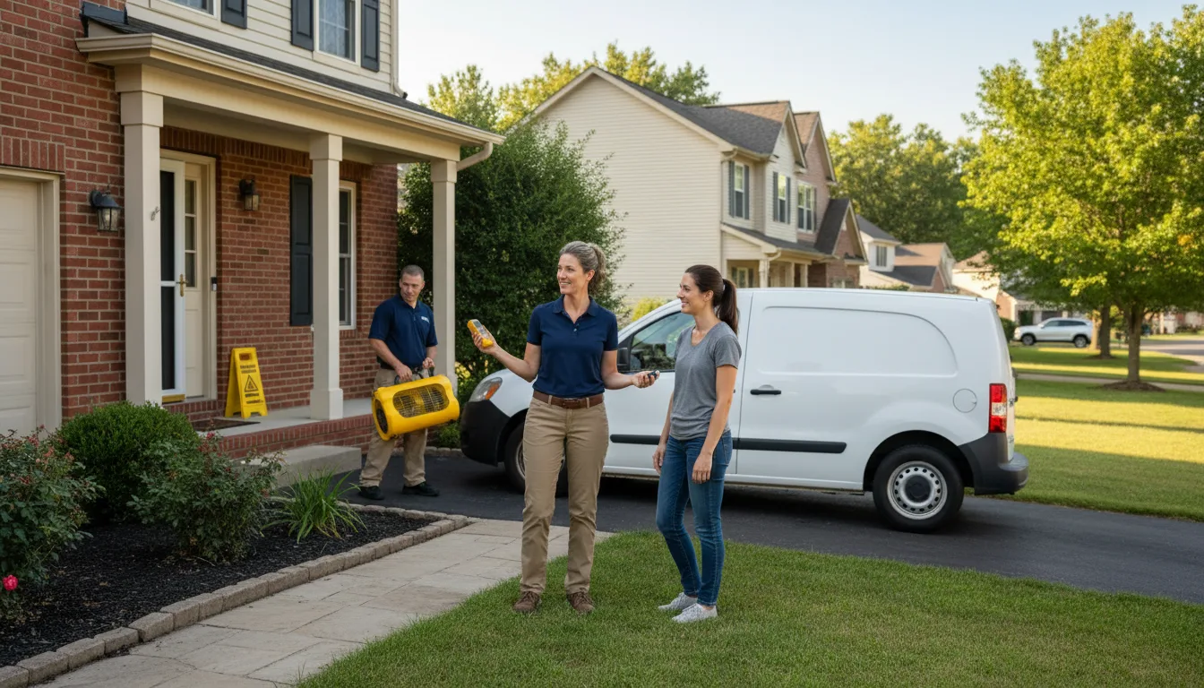 Residential water damage restoration in Barney, ND